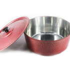 Caçarola Panela Craqueada Alumínio Fundido Vermelha  16cm