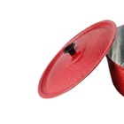 Caçarola Panela Craqueada Alumínio Fundido Vermelha  16cm