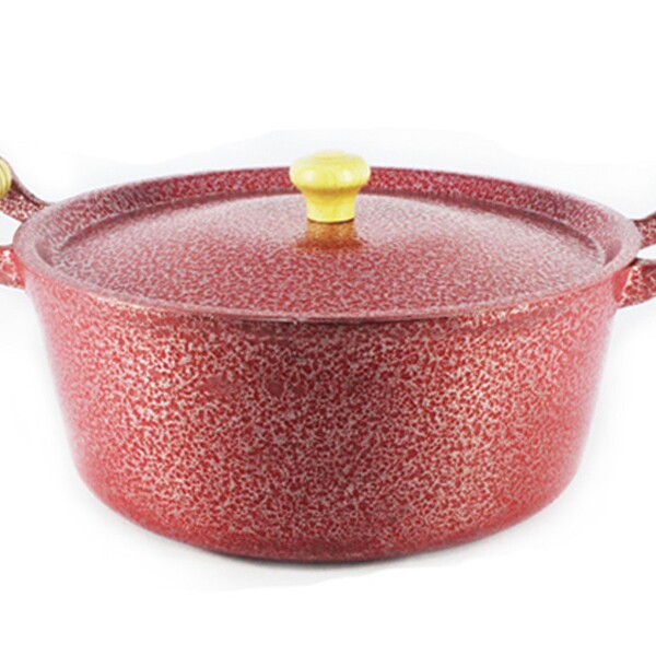 Caçarola Panela Reta Craqueada De Alumínio Alça Madeira 14cm