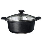 Caçarola Preto Craqueado Alumínio Usinado Javali Aa 18cm