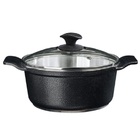 Caçarola Preto Craqueado Alumínio Usinado Javali Aa 22cm