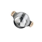 Caçarola Preto Craqueado Alumínio Usinado Javali Am 18cm