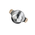 Caçarola Preto Craqueado Alumínio Usinado Javali Am 24cm