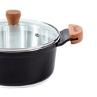 Caçarola Preto Liso Alumínio Fundido Usinado Javali Am 16cm