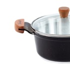 Caçarola Preto Liso Alumínio Fundido Usinado Javali Am 16cm