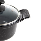 Caçarola Preto Liso Antiaderente Em Cerâmica Javali Aa 18cm