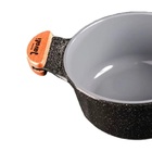 Caçarola Preto Liso Antiaderente Em Cerâmica Javali Am 18cm