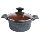 Caçarola Preto Teflon Antiaderente Gold Javali Aa 30cm