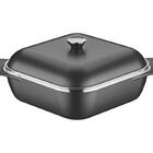 Cacarola Quadrada 28cm 5 6l Lyon Grafite Aluminio Com Revesti