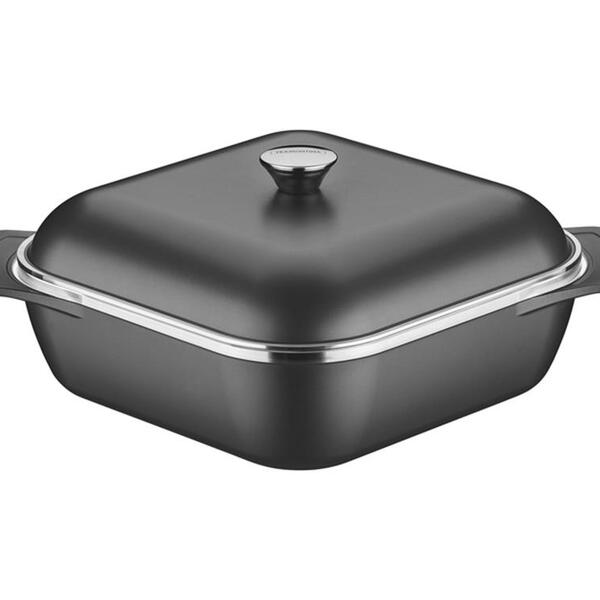 Cacarola Quadrada 28cm 5 6l Lyon Grafite Aluminio Com Revesti