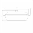 Caçarola Quadrada Tramontina Lyon Alumínio Forjado Antiaderen