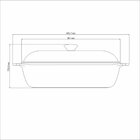 Caçarola Quadrada Tramontina Lyon Alumínio Forjado Antiaderen