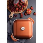 Caçarola Quadrada Tramontina Lyon Em Alumínio Forjado Com Rev