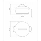 Caçarola Rasa Tramontina Allegra Em Aço Inox Com Fundo Triplo