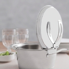 Cacarola Rasa Ventura Em Aco Inox Com Fundo Triplo 22 Cm 3,3