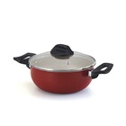 Caçarola Red White Nº20 C / Tampa Vidro - Alumínio Oliveira