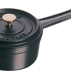 Caçarola Redonda Com Cabo 10cm Preta Ferro Fundido Staub