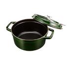 Caçarola Redonda Em Ferro Fundido Staub La Cocotte 24cm Verde