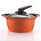 Caçarola Roichen Premium Cerâmica Com Tampa De Vidro - 20cm -