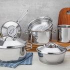 Cacarola Solar Funda Em Aco Inox Fundo Triplo Com Tampa E Alc