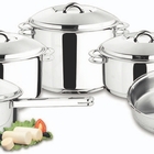 Cacarola Solar Funda Em Aco Inox Fundo Triplo Com Tampa E Alc