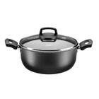 Caçarola Tampa Vidro Antiaderente Grafite Nr 18 Cód. 863 Mta