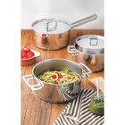 Caçarola Tramontina Funda Em Aço Inox Fundo Triplo Com Tampa