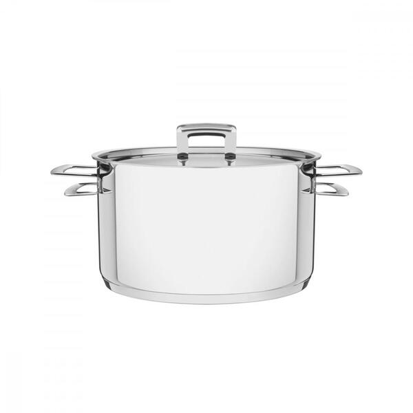 Caçarola Tramontina Funda Em Aço Inox Fundo Triplo Com Tampa