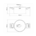 Caçarola Tramontina Grano Baquelite Funda Em Aço Inox Com Cor