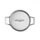 Caçarola Tramontina Grano Funda Em Aço Inox Corpo Triplo Com