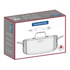 Caçarola Tramontina Grano Rasa Em Aço Inox Corpo Triplo Com T