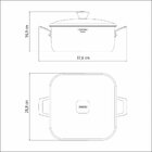 Caçarola Tramontina Grano Triply Quadrada Aço Inox Corpo Trip