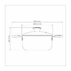 Caçarola Tramontina Lyf Em Alumínio 20 Cm 2 9 L Antiaderente