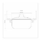 Caçarola Tramontina Paris Em Alumínio Com Revestimento Intern