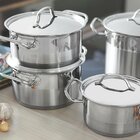 Caçarola Tramontina Professional  Rasa Em Aço Inox Fundo Trip