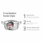 Caçarola Tramontina Professional Funda Em Aço Inox Fundo Trip