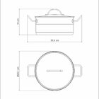 Caçarola Tramontina Professional Rasa Em Aço Inox Fundo Tripl