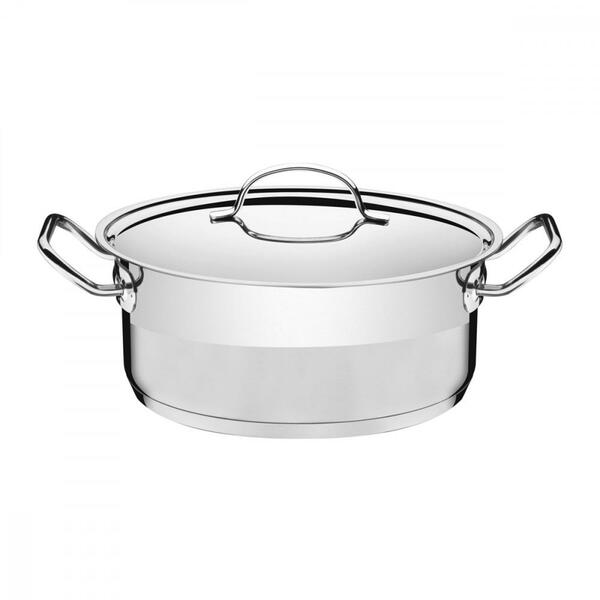 Caçarola Tramontina Professional Rasa Em Aço Inox Fundo Tripl