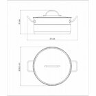 Caçarola Tramontina Professional Rasa Em Aço Inox Fundo Tripl