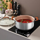 Caçarola Tramontina Romagna Aço Inox Cerâmico Marfim 24 Cm 5