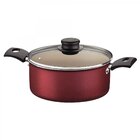 Caçarola Turim Tramontina Em Alumínio Vermelho Com Revestimen
