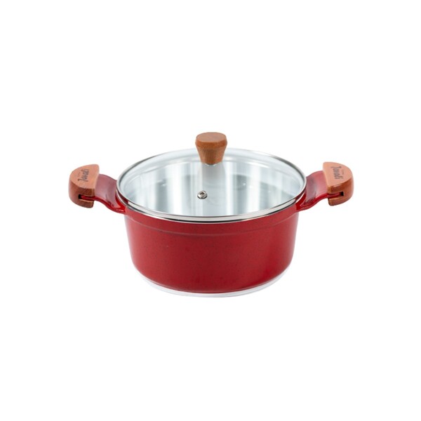 Caçarola Vermelha Alumínio Fundido Usinado Javali Am 16cm