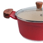 Caçarola Vermelha Antiaderente Marmorizada Javali Am 22cm