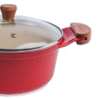 Caçarola Vermelha Antiaderente Marmorizada Javali Am 22cm