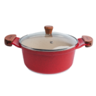 Caçarola Vermelha Antiaderente Marmorizada Javali Am 24cm