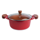 Caçarola Vermelha Teflon Antiaderente Gold Javali Am 16cm