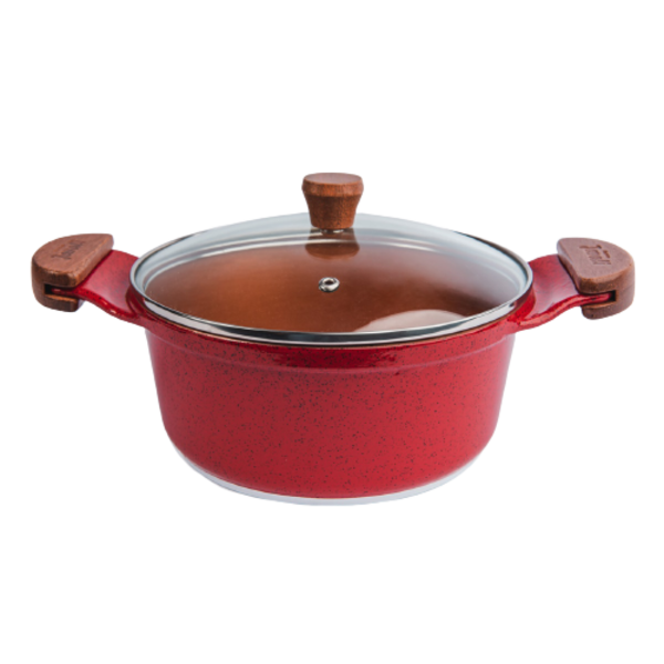 Caçarola Vermelha Teflon Antiaderente Gold Javali Am 16cm