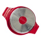 Caçarola Vermelha Teflon Antiaderente Titanium Javali Aa16cm