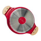 Caçarola Vermelha Teflon Antiaderente Titanium Javali Am24cm
