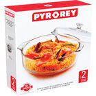 Caçarola Vidro Temperado Transparente 3l Crisa Pyr O Rey 8x27